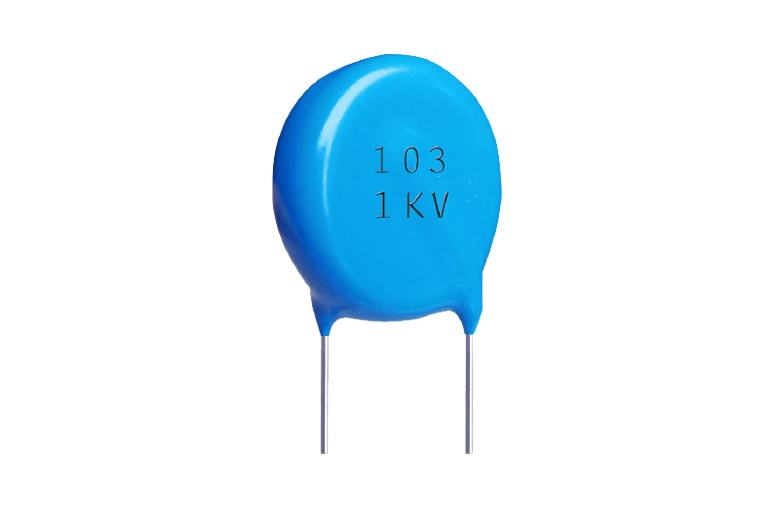 高压瓷片电容103M1KV 10nF±20% P=5mm